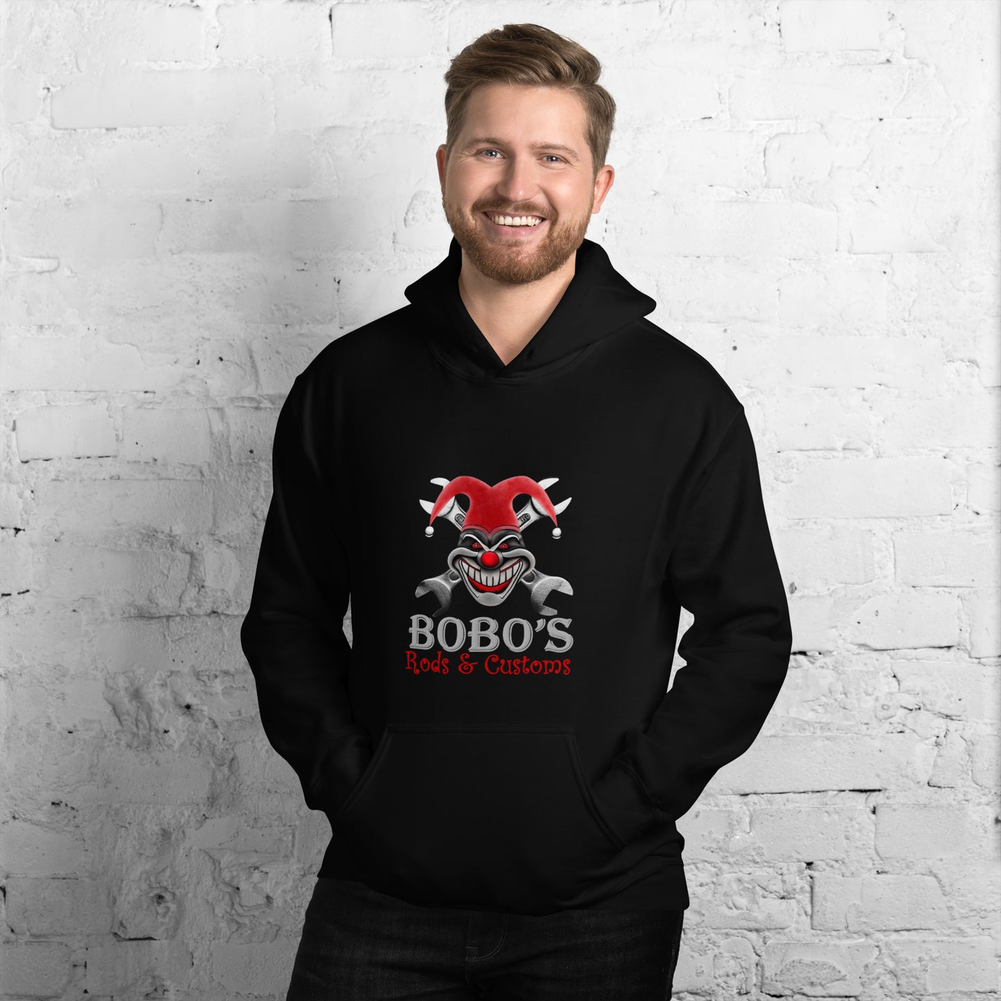 A Bobo's Rods & Customs Unisex Hoodie