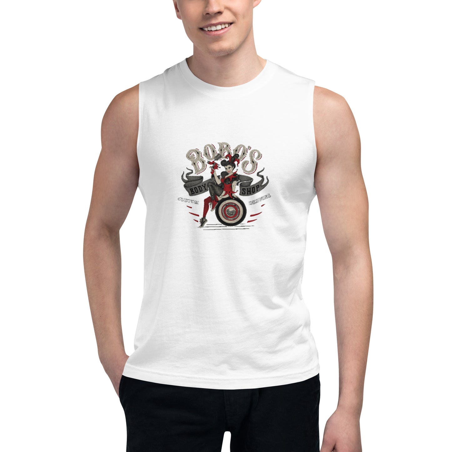 Bobo's Body Shop Tank Top Pin-Up